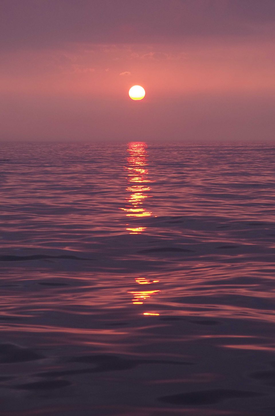 Passage de Gibraltar au soleil levant